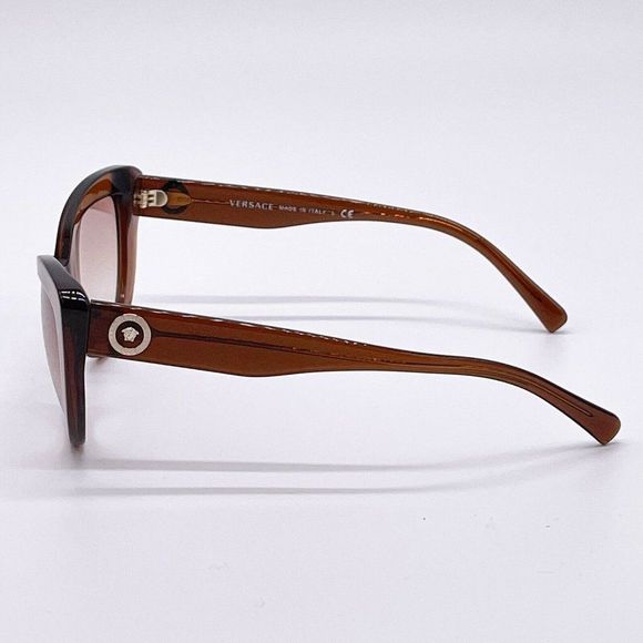 Versace Brown Cat Eye Sunglasses - Picture 4 of 6